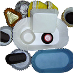 Oval cake paper cup mould